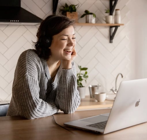 Woman in videocall